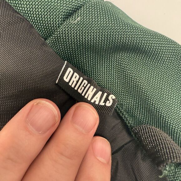 JanSport Right Pack JS00TYP7 Leather Bottom Backpack Green Laptop Bag 15” - Picture 4 of 14